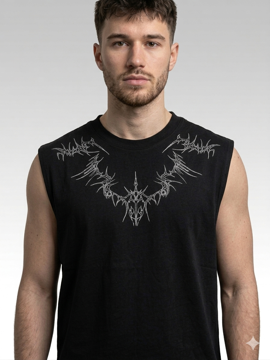 Camiseta sin mangas de terciopelo (M)