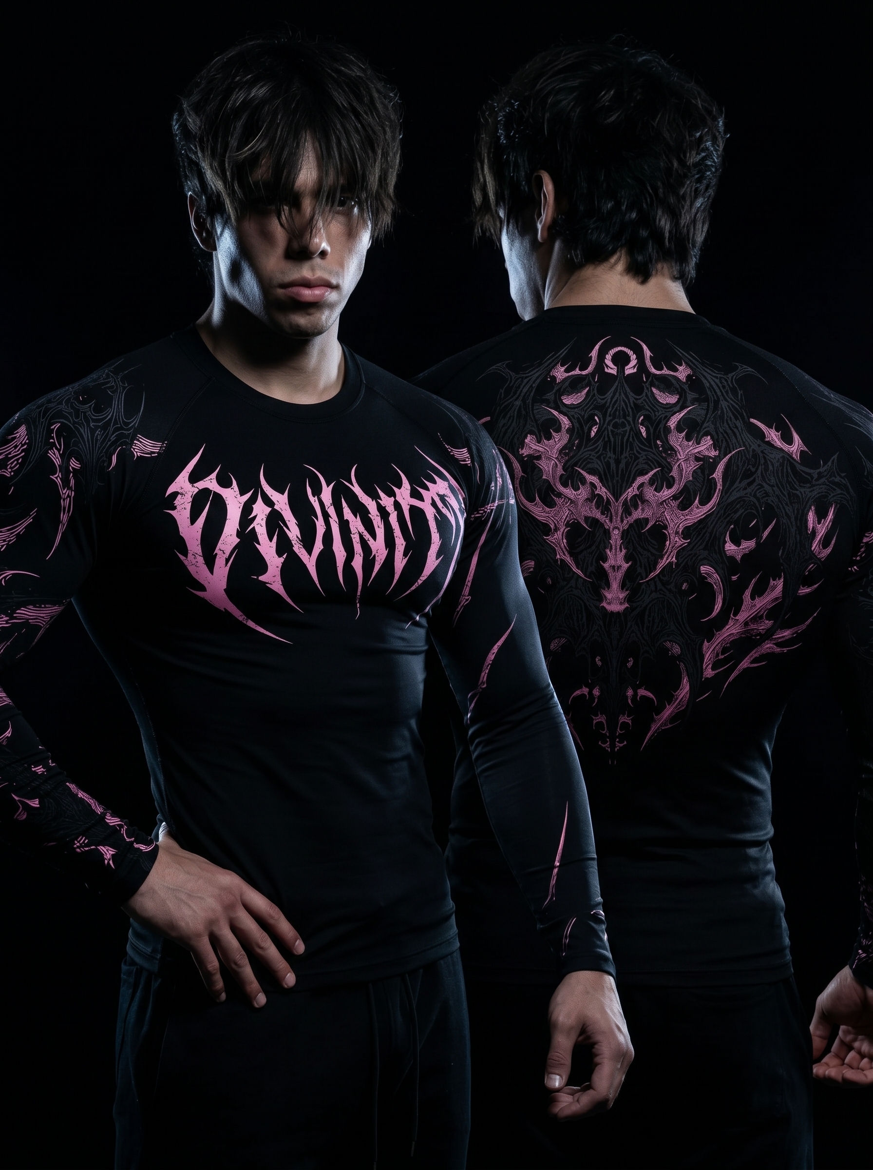 Compresión Breathedivinity Green Nether Thorny Manga Larga