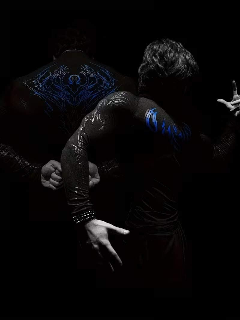 Compresión Breathedivinity Blue Phantom Nether Manga Larga