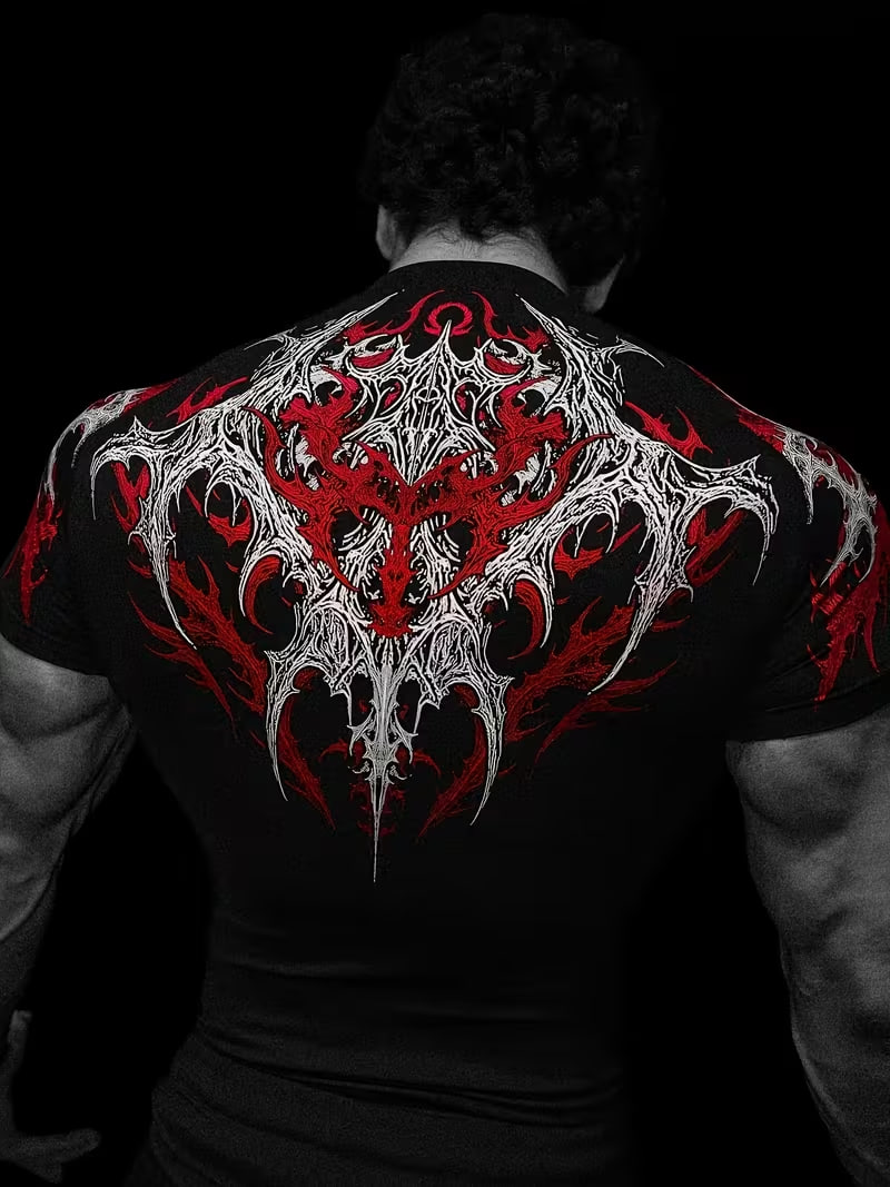 Compresión Breathedivinity Crimson Inferno & Silver Armor Red White